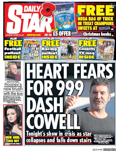 Daily Star Newspaper Front Page for 28 October 2017