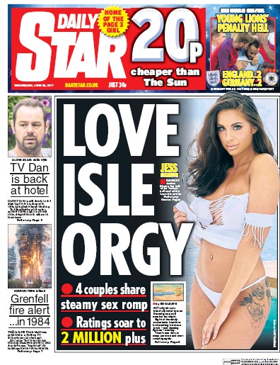 Daily Star Newspaper Front Page for 28 June 2017