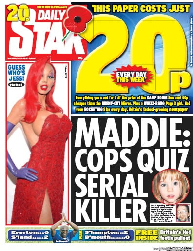 Daily Star Newspaper Front Page for 2 November 2015