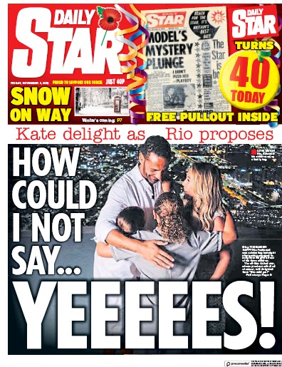 Daily Star Newspaper Front Page for 2 November 2018