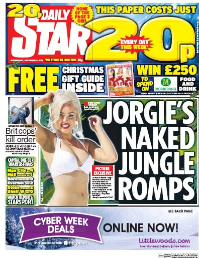 Daily Star Newspaper Front Page for 2 December 2015