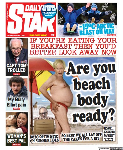 Daily Star Newspaper Front Page for 2 February 2021