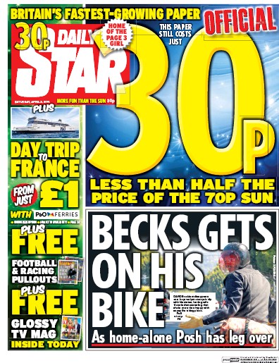 Daily Star Newspaper Front Page for 2 April 2016