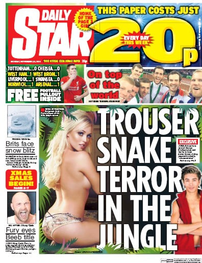 Daily Star Newspaper Front Page for 30 November 2015