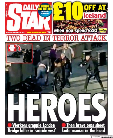 Daily Star Newspaper Front Page for 30 November 2019
