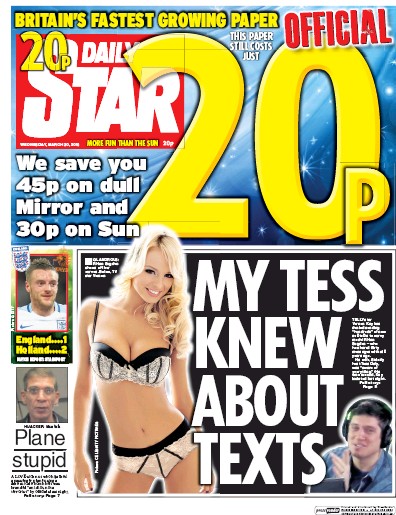 Daily Star Newspaper Front Page for 30 March 2016