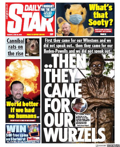 Daily Star Newspaper Front Page for 30 June 2020