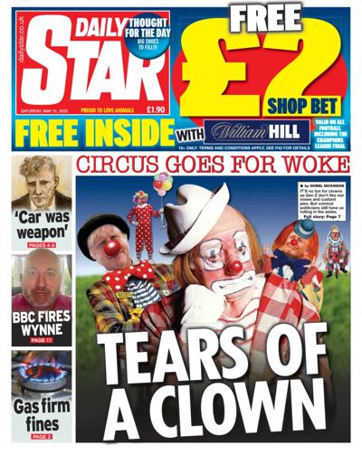 Daily Star (UK) Newspaper Front Page for 31 May 2025