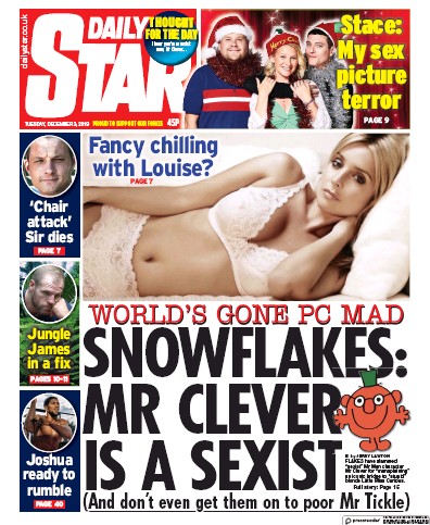 Daily Star Newspaper Front Page for 3 December 2019