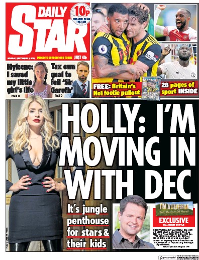 Daily Star Newspaper Front Page for 3 September 2018