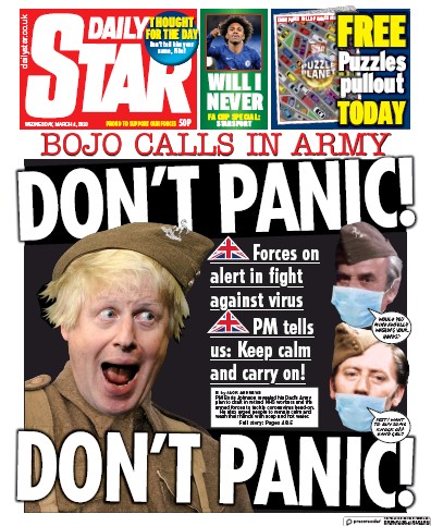 Daily Star Newspaper Front Page for 4 March 2020