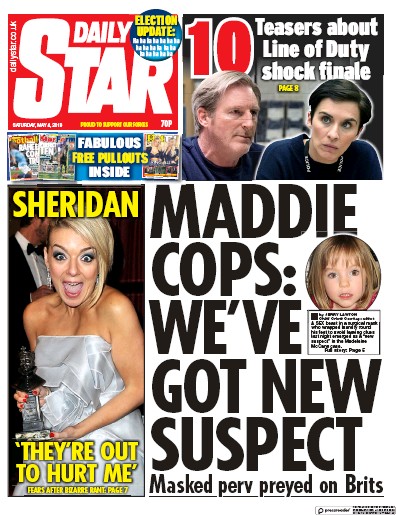 Daily Star Newspaper Front Page for 4 May 2019
