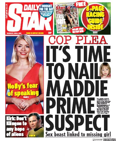 Daily Star Newspaper Front Page for 4 June 2020