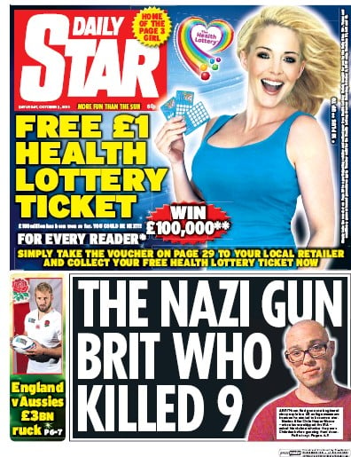 Daily Star Newspaper Front Page for 5 October 2015