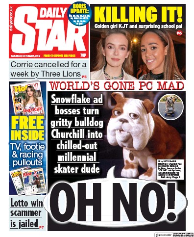 Daily Star Newspaper Front Page for 5 October 2019