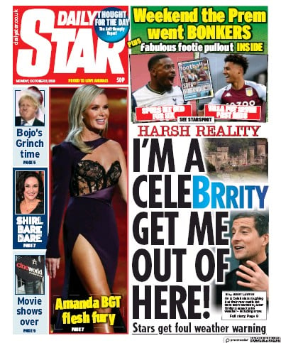Daily Star Newspaper Front Page for 5 October 2020