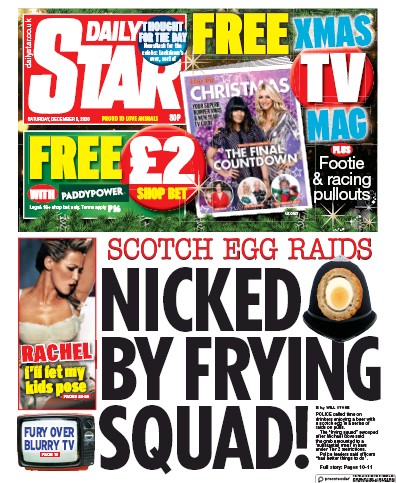 Daily Star Newspaper Front Page for 5 December 2020