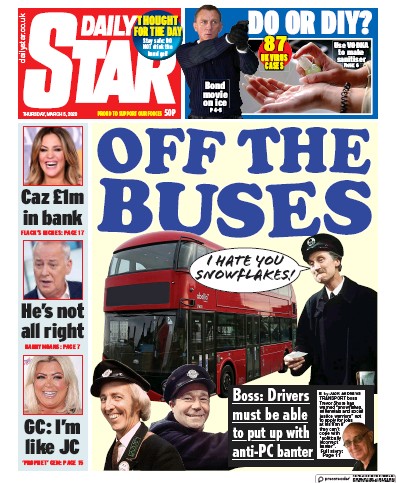 Daily Star Newspaper Front Page for 5 March 2020