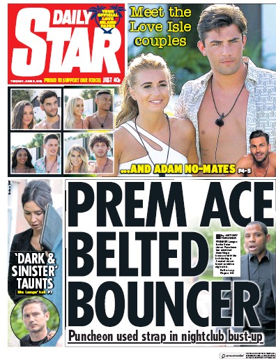 Daily Star Newspaper Front Page for 5 June 2018