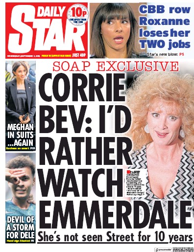 Daily Star Newspaper Front Page for 5 September 2018