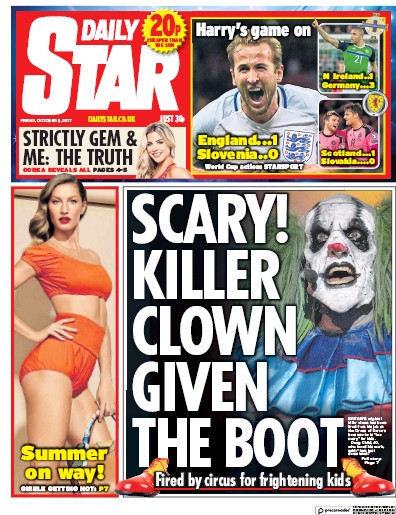 Daily Star Newspaper Front Page for 6 October 2017