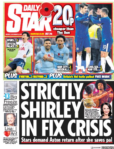 Daily Star Newspaper Front Page for 6 November 2017