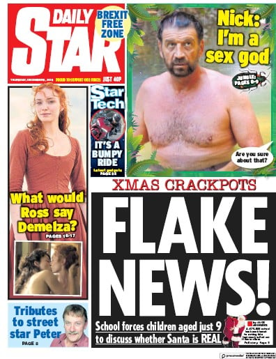 Daily Star Newspaper Front Page for 6 December 2018