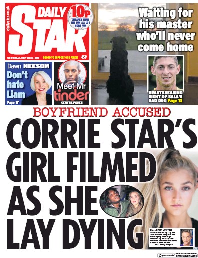 Daily Star Newspaper Front Page for 6 February 2019