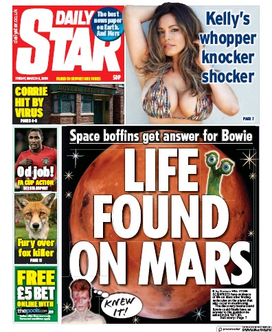 Daily Star Newspaper Front Page for 6 March 2020