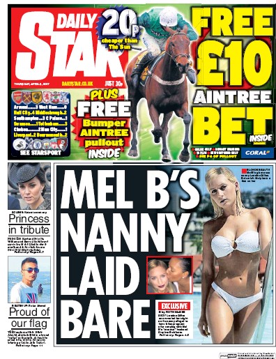 Daily Star Newspaper Front Page for 6 April 2017