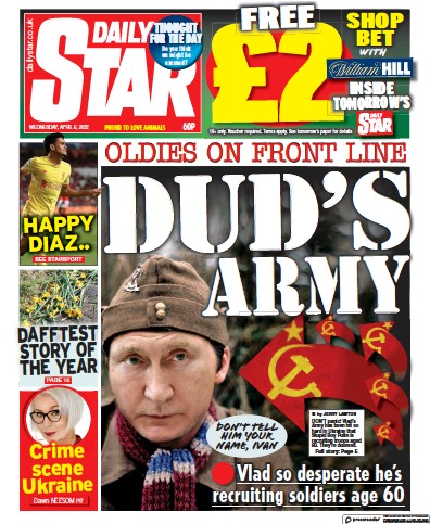 Daily Star Newspaper Front Page for 6 April 2022