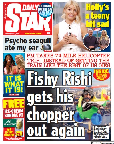 Daily Star Newspaper Front Page for 6 June 2023
