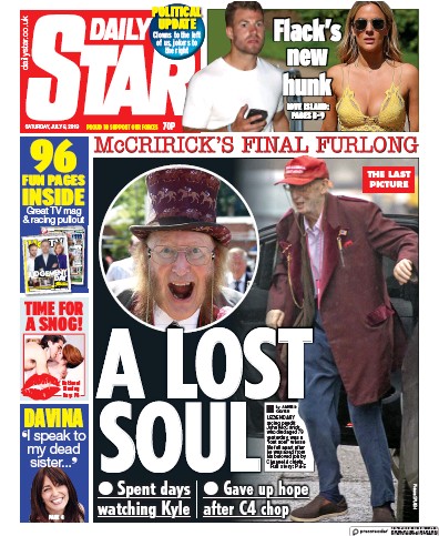 Daily Star Newspaper Front Page for 6 July 2019