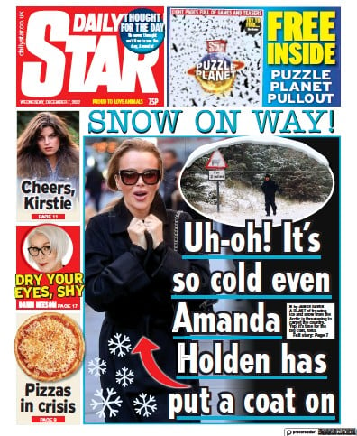 Daily Star Newspaper Front Page for 7 December 2022
