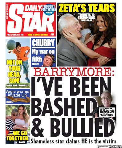 Daily Star Newspaper Front Page for 7 February 2020