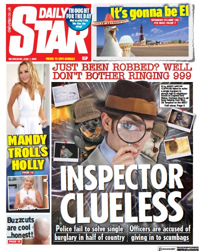 Daily Star Newspaper Front Page for 7 June 2023
