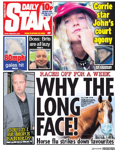 Daily Star Newspaper Front Page for 8 February 2019