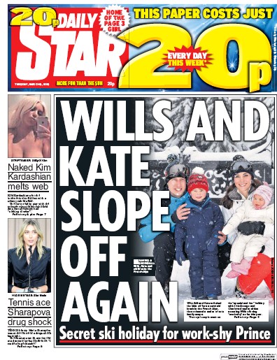 Daily Star Newspaper Front Page for 8 March 2016