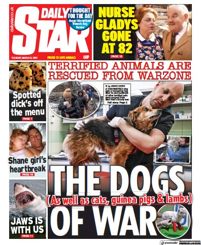 Daily Star Newspaper Front Page for 8 March 2022