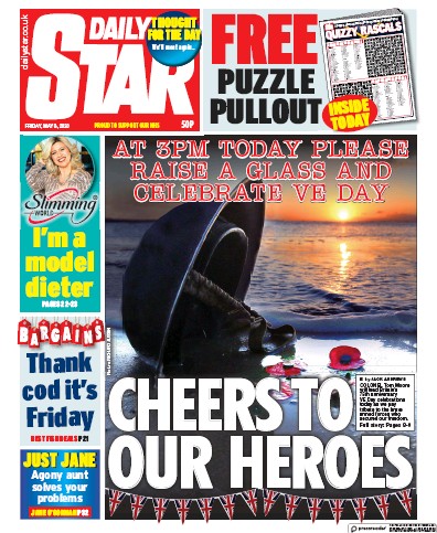 Daily Star Newspaper Front Page for 8 May 2020