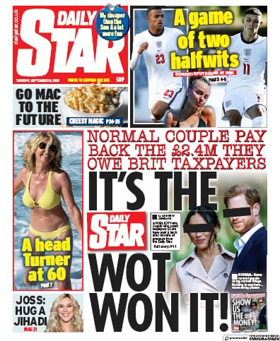 Daily Star Newspaper Front Page for 8 September 2020