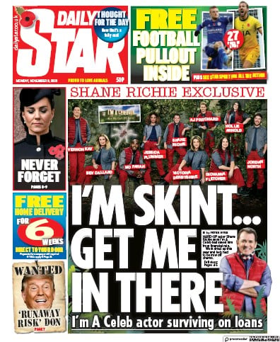 Daily Star Newspaper Front Page for 9 November 2020