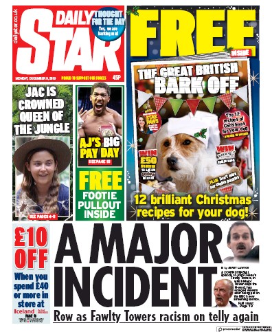 Daily Star Newspaper Front Page for 9 December 2019