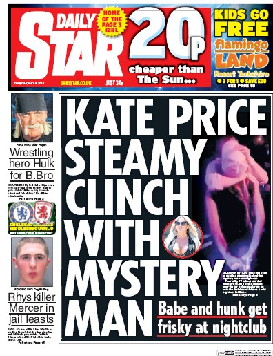 Daily Star Newspaper Front Page for 9 May 2017