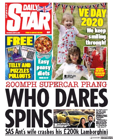 Daily Star Newspaper Front Page for 9 May 2020