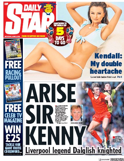 Daily Star Newspaper Front Page for 9 June 2018