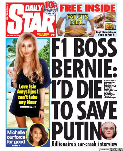 Daily Star Newspaper Front Page for 9 July 2019