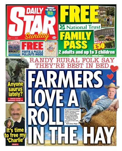Daily Star Sunday Newspaper Front Page for 11 May 2025