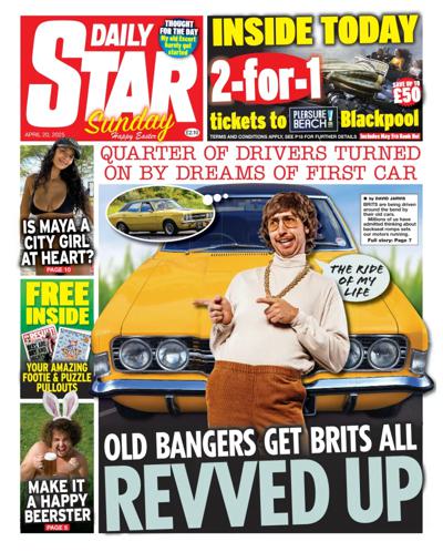 Daily Star Sunday Newspaper Front Page for 20 April 2025