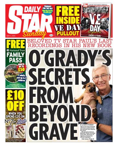 Daily Star Sunday Newspaper Front Page for 4 May 2025